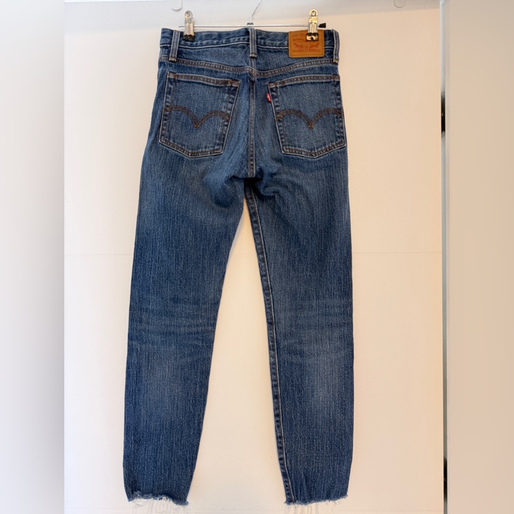 Levi’s - Made & Crafted White Oak Cone Denim Jeans Size 26 Raw Hem Straight